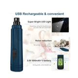 LED Light Pet Nail Grinder Dog Cat Electric Trimmer 2 Speed Rechargeable Filer V238-SUPDZ-39571400294480
