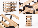 Timber Wine Rack Storage Cellar Organiser 42 Bottle V274-FT-WWR06-42