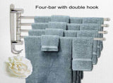4-swivel Towel Rack Bar Rod Rail Holder Bathroom Kitchen 304 Stainless Steel V1294-YM0727-JY15661