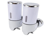 Wall Mount Soap Dispenser Double Cylinder 1000ml Manual Wall Mounted Bathroom Shower Pump Dispenser V1294-YM0901-3112250008511