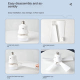 2X Fan Light with Remote, Ceiling Fan with 3-Speeds, Dimmable LED, E27 Base, Cordless Light V1192-AZ-W-22688