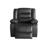 3+1+1 Seater Recliner Sofa In Faux Leather Lounge Couch in Black V43-SET-FAN-3+1+1-BL