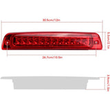 LED Brake Lights, Third Brake Light, High-Mounted, 55077263AB Compatible with Dodge Ram 1500 2500 V1237-ZY-715-293