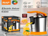Electric Citrus Juicer with Stainless Steel Body and Dual-Color Press Arm Effortlessly Squeeze V1341-ZY-5L3VCSWE-ORANGE