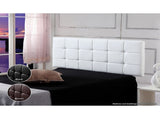 PU Leather Double Bed Deluxe Headboard Bedhead - White V63-768235