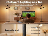 Artiss LED Tree Floor Lamp, 36W Modern Dimmable Standing Lamp with Remote & Touch Control, 4 Color LAMP-FLOOR-3H-LED