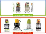 7 Pieces nutribullet Blender Cups & Blade Replacement Set 32oz Huge Cup with 1 Flip-Top To-Go Lid V1258-DP02-C-105