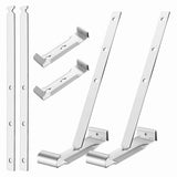 25 Sets 5inch Aluminum Roof Gutter Hanger with Straps for Fixing Without Eaves, Ideal for Aluminum V1369-AZ3-W-11614