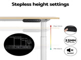 Artiss Standing Desk Motorised Electric Dual Motor 140CM White Oak HASD-B-M10-WHDF-NTDB-140