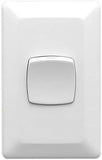 10A 250VAC 1 Gang Flush Switch, Electric White V1202-V1-CLIP2031VAWE