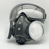 Full Face Respirator Mask with Wide View Lens for Painting Spraying Woodworking Chemical Protection V1366-AZ2-W-14773