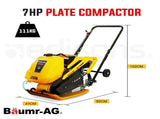 BAUMR-AG 111kg 400x545mm 7.0HP Plate Compactor, Sprinkler System V219-CONCOMBMRB8C0