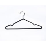 100x Metal Clothes Hangers Non Anti Slip Rubber Coated Wire Suit Coat Hanger V63-930061