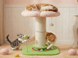 Pawz Cat Scratching Post Flower 61.5cm Cat Tree Tower PT1397-PK-AU