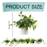 Fake Plants Artificial Plants Indoor, Realistic Artificial Hanging Fake Pothos with Plastic Pots, V1370-AZ4-12457