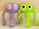 Plush Octopus Pillow Cute Shape Soft Comfortable Stuffed Octopus Doll Toy with 4 Legs for Home V1294-YM0703-3117230064411