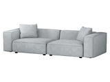 Artiss Modular Sofa Chaise Set 2-Seater Grey SBED-E-FA-02-2S-GY