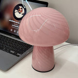 Modern Mushroom Glass Table Lamp Pink V1189-WXF-521-0096