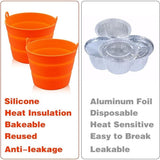2 Pcs Silicone Barrel Liners,Bucket Liner for Drip Tray Liner for Grease,Bucket for Grease V1192-AZ-W-17557