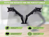 Dual Screen Gas-strut Monitor Stand Mount Desktop Bracket for LED/LC V63-836421