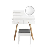 Levede Dressing Table Stool LED Mirror VM1019-WH