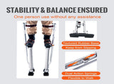 Drywall Stilts, 24''-40'' Adjustable Aluminum Tool Stilts with Protective Knee Pads, Durable and V952-SGBGQYCYS2440EE60V0