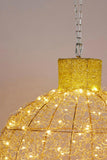 Christabelle 50cm Christmas Display Bauble with Gold LED Lights Indoor Outdoor Decoration 112_MHA402