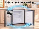 Devanti 42L Upright Freezer Fridge Black UPF-60L-BK