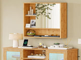 Xl Bathroom Wall Mirror Medicine Cabinet With Single Door And Adjustable Shelves V767-JJ-ZZ1338