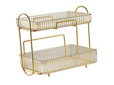 Makeup Organizer 2 Tier Bathroom Countertop Organizer Large Capacity Cosmetic Holder Shelf for V1294-YM0706-3117230199912