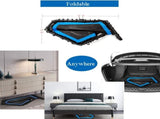 Foldable Mini Trampoline,Fitness Re-bounder with Adjustable Bar V1409-SKU-19993