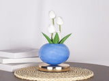 Blue And White Tulip Night Light with Realistic Bouquet - Dreamy Planet LED Mood Lamp for Bedroom V888-ELOSUNG23761