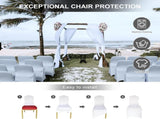 Spandex Folding Chair Covers 100 Pcs Universal Fitted Dining Chair Cover Stretchy Slipcovers for V1258-DP02-C-1410