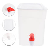 1Pc White Refrigerator Kettle with Faucet Water Jug for Home and Restaurant Beverage Storage V1369-AZ3-W-15945
