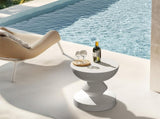 Stylish Lightweight Concrete Sofa Side Table Cement Bedside Table Outdoor Patio V767-JJ-ZZ1621