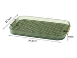 Dish Drain Tray Multipurpose Innovative Light Luxury Double Layers Efficient Draining Drain Tray for V1294-YM0710-3118230377212