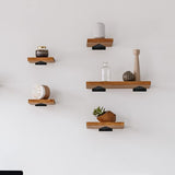 Floating shelf brackets, invisible triangular edges. V1237-ZY-203-3895