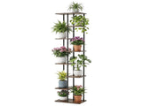 Artiss 8 Tiers Plant Stand Metal Flower Pots Shelf Indoor Outdoor Garden Home PS-8T-WOOD-DW