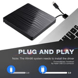 External CD/DVD Drive for Laptop,USB A/C 3.0 CD DVD Player Portable /-RW Burner CD ROM Reader V1369-AZ3-W-22230
