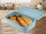 Solid Color Retro Metal Bread Bin Box Large Capacity Kitchen Storage Container V1294-YM0901-JY34918-02