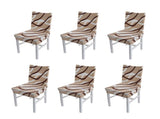 6PCS High Elasticity Chair Cover Removable Washable Dustproof Home Hotel Dining Chair CoversType 2 V1294-YM0523-3117220049012