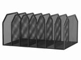 Metal 7-Section File Folder Organizer for Desk Vertical File Holder Duty Mesh Document Sorter for V1192-AZ-W-20760