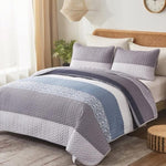 Ornate Quilted Bedspread and Pillowcases Set: Beautifully Crafted for Luxury - Queen size V745-MAC090416Q13U