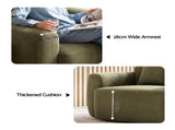 Artiss Compressed Armchair Sofa with Cushion Corduroy No Assembly Green UPHO-L-ARM02-COM-GN