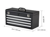 Metal Tool Box, 20.5-inch, Portable Metal Tool Box with 4 Drawers, Small Tool Chest with EVA Liners, V952-CTSBXSGJX20ILXNNKV0