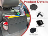 2 Piece Car Trash Can Organizer PU Leather, 8 L V1237-ZY-818-103