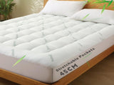 800GSM Mattress Topper Viscose Derived from Bamboo, Thick Pillowtop Fitted Mattress Cover with 45cm V1317-TOP-AUK-CL-LV