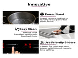 EuroChef 60cm 4 Zone Induction Cooktop, 7200W Electric, Dual Link Bridged Zone Hobs, Touch Controls V219-COKICTEC642A