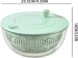 Pump Salad Spinner and Dehydrator, Multi-Use Vegetable Dryer V1263-JX-5383