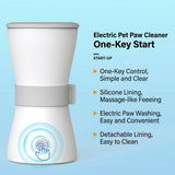 USB Rechargeable Electric Pet Paw Washer Cup Automatic Dog Foot Cleaner with Soft Silicone V1341-ZY-62NMEB9G-BLACK